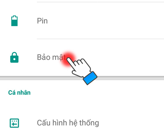 Bật quản lý thiết bị trên điện thoại Android